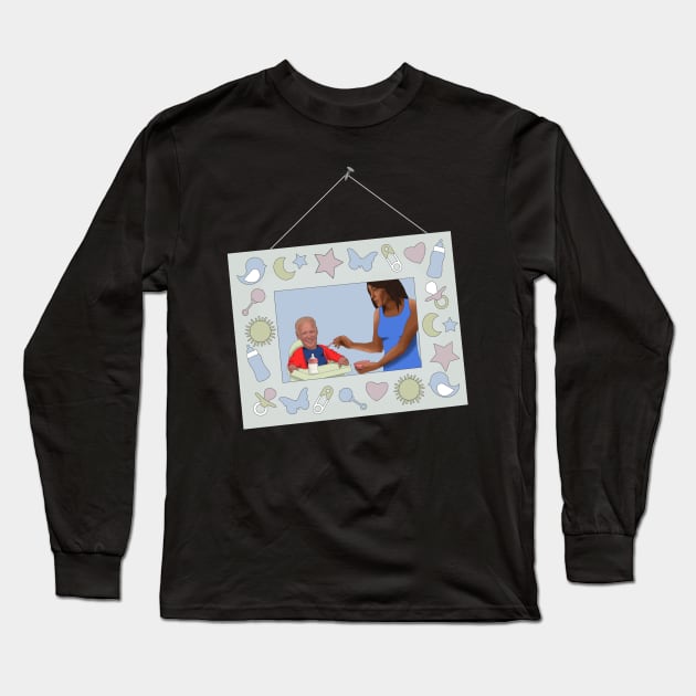 Biden Long Sleeve T-Shirt by Sew Sick Threads